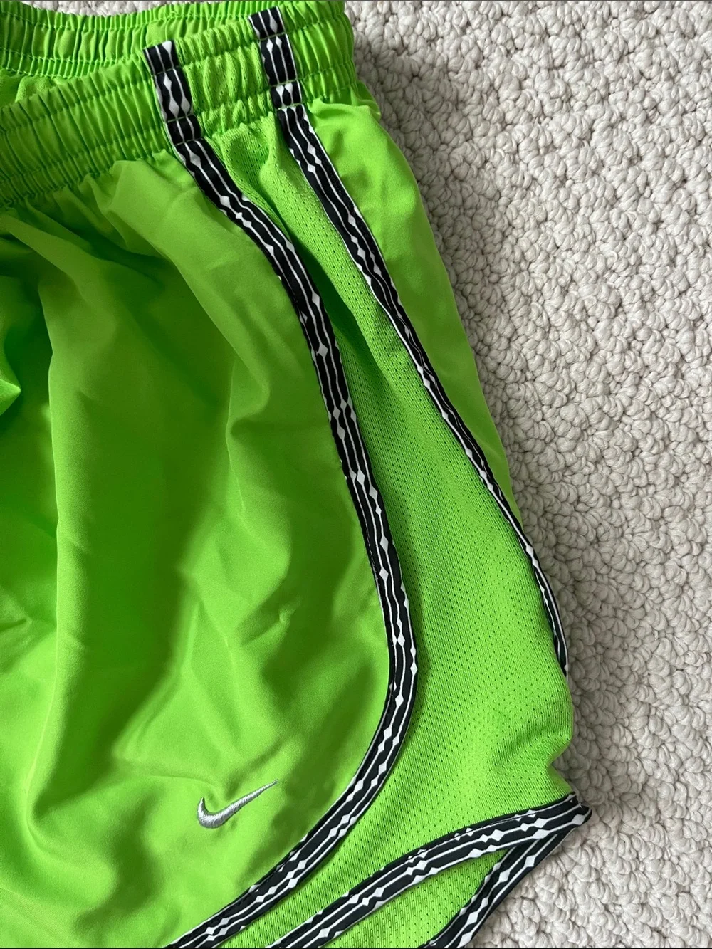 Nike Bright Lime Green Athletic Shorts M women’s run